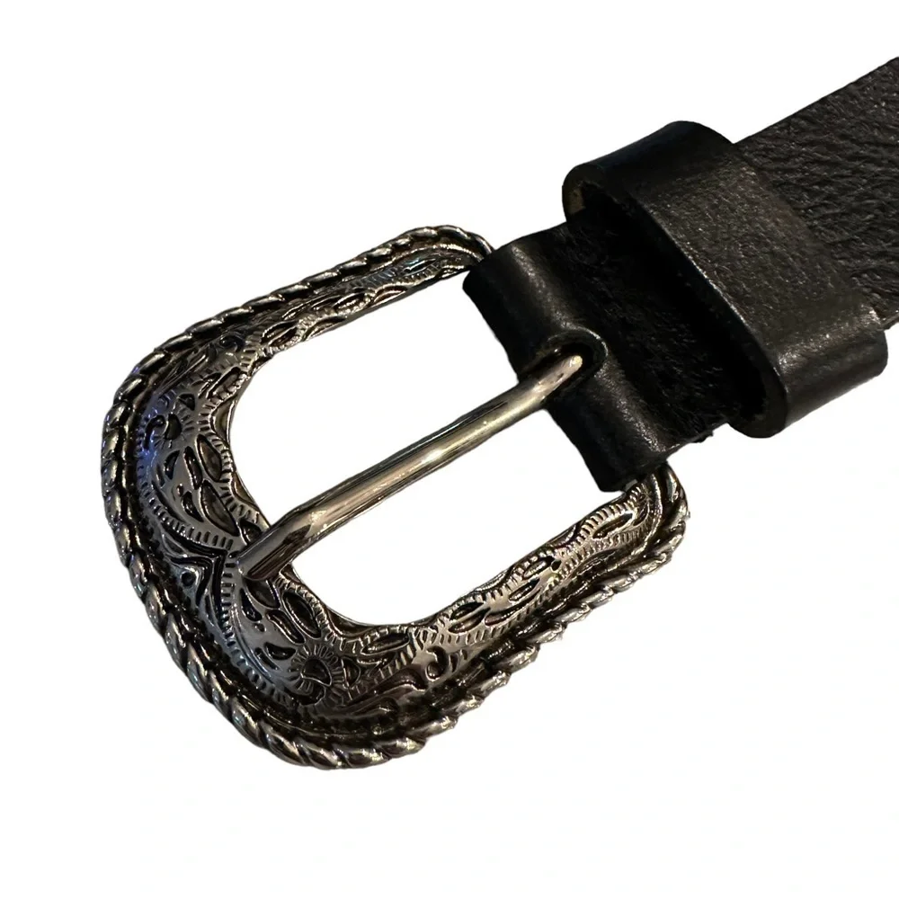 Zara | Black Leather Belt Size Medium